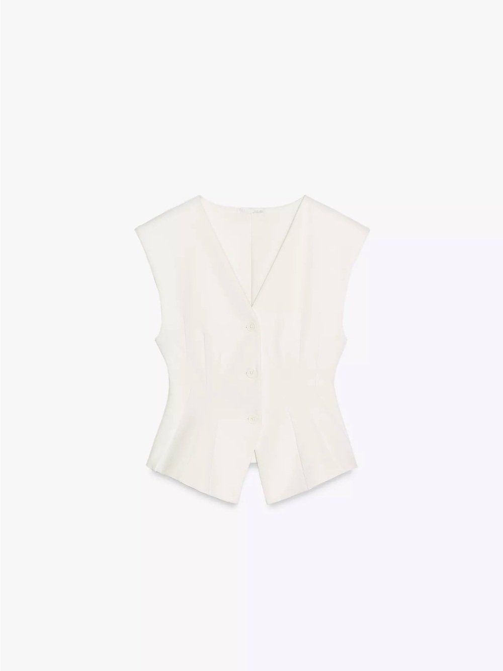 Knit Vest Top- White
